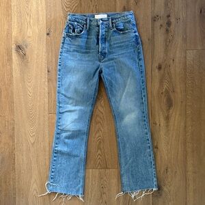 MOTHER The Tripper Flood Fray Jeans